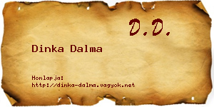 Dinka Dalma névjegykártya